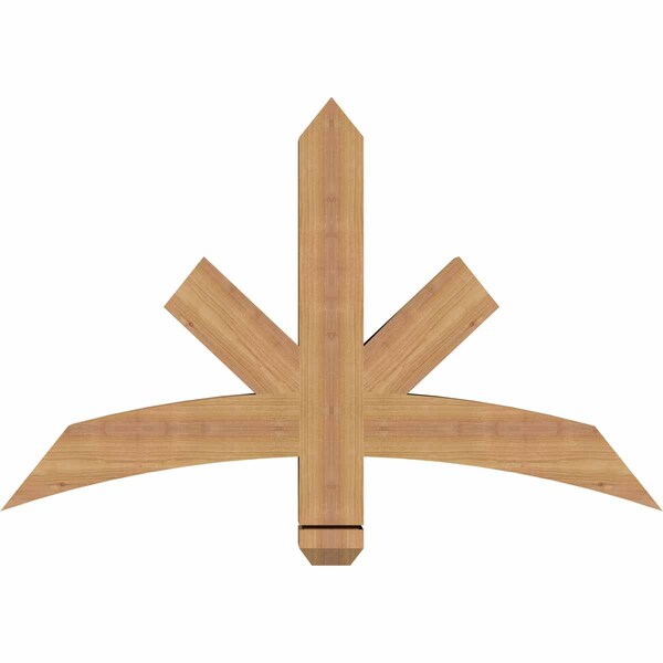 Ekena Millwork Alberta Smooth Timber Gable Bracket, Western Red Cedar, 36"W x 23"H x 3 1/2"D x 3 1/2"F, 15/12 Pitch GBW036X23X0404ALB00SWR - main